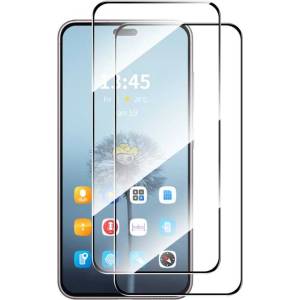 Два броя удароустойчив стъклен протектор за екран марка Enkay за Honor X8c - с черна рамка