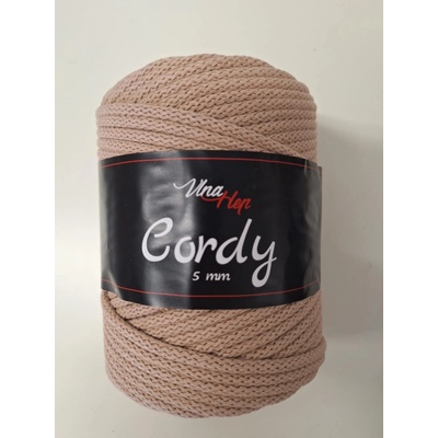 Vlna-hep Cordy šňůry 5mm - 8214 béžová šarže 79 (tmavší)