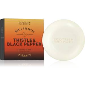 The Scottish Fine Soaps Company Thistle & Black Pepper Твърд шампоан за мъже 100 гр