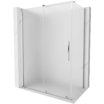 Mexen Velar плъзгаща се душ кабина 160 x 85 см, матирана, хром - 871-160-085-31-01 (871-160-085-31-01)