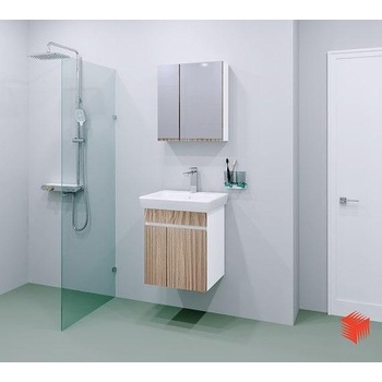 Visota Комплект мебели за баня Мина 55 см, цвят дървесен (KomVisMina55Darvo)