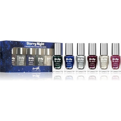 Barry M Gelly Hi Shine Juniper lak na nehty 10 ml + Tarragon lak na nehty 10 ml + Beetroot lak na nehty 10 ml + Agave lak na nehty 10 ml + Carnation lak na nehty 10 ml + Dandelion lak na nehty 10 ml