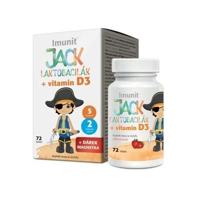 Jack Laktobacilák 5 probiotických kmeňov 72 tabliet