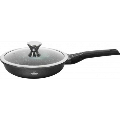 BOHMANN 24 см черен индукционен тиган с капак Bohmann модел BH 1730-24FP (BH 1730-24FP)