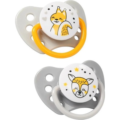 BabyOno anatomický silikon 2 ks 3 žltá V001157