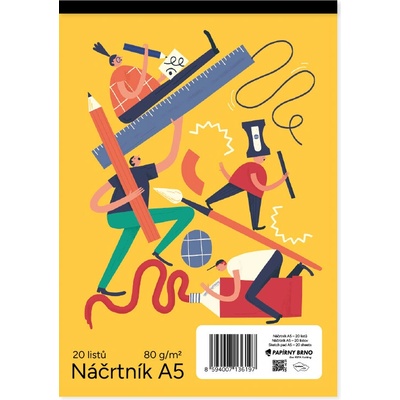 Papírny Brno Náčrtník A5 20 listů