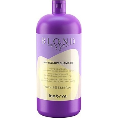 Inebrya Blondesse No-Yellow Šampón na odfarbené blond a šedivé vlasy 1000 ml