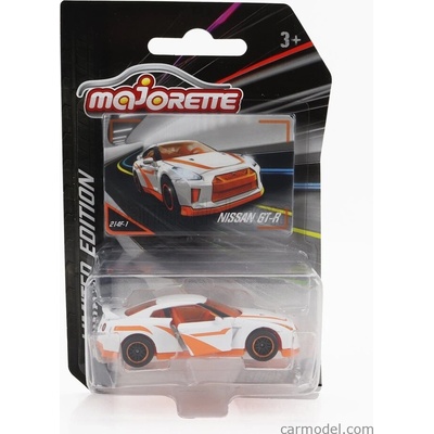 Majorette Nissan Skyline Gt-r r35 Coupe 2009 Bílá Oranžová 1:64