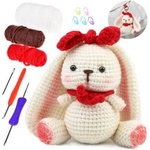 Jokomisiada Creative crocheting kit - make a DIY RABBIT mascot ZA5030