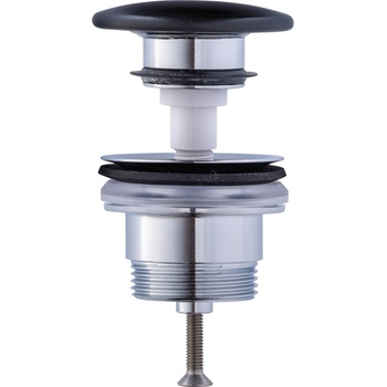 Duravit 50791300 - Клапа за умивалник с механизъм PUSH-OPEN, диаметър 6, 5 см, матов антрацит (DA0126)