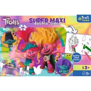 Trefl Puzzle 24 SUPER MAXI - Щастлив ден на Троловете (41017)