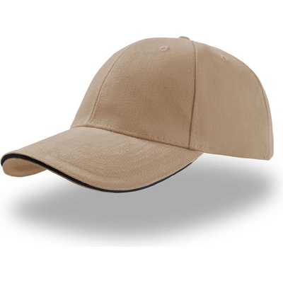 Atlantis Headwear Liberty Sandwich 6 panelová COT33000533499 khaki/navy Khaki/navy