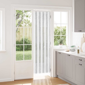 vidaXL Мрежа против насекоми Шенил Светлосив и бял 56 x 200 cm 100% ПП (42034414)
