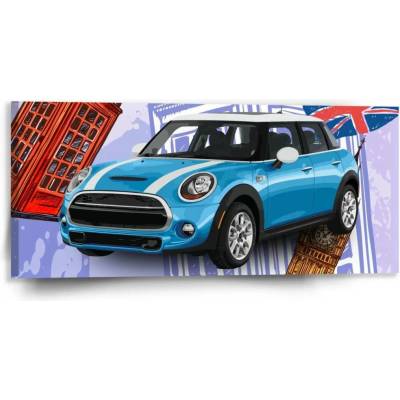Sablio Obraz Mini sedan Londýn - 110x50 cm
