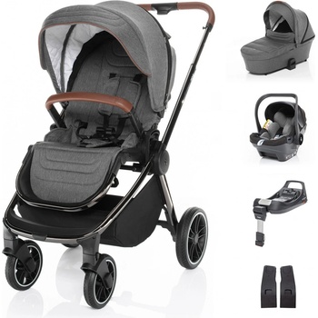 ZOPA Set Move 2022 + korba + adaptéry + autosedačka + báze silver grey/black
