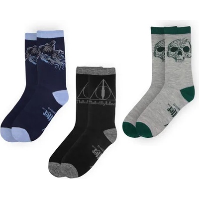 Distrineo Комплект от 3 чифта чорапи Хари Потър - Даровете на смъртта