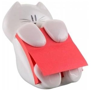Post-it Feeder for adhesive blocks POST-IT Kitten (CAT-330), white, 1 block Super Sticky Z-Notes 3M-HK100008372 included