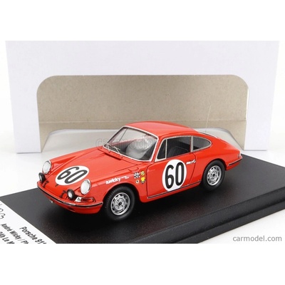 Trofeu Porsche 911s Coupe Team Farjon N 60 24h Le Mans 1967 Andre Wicky Philippe Farjon Orange 1:43