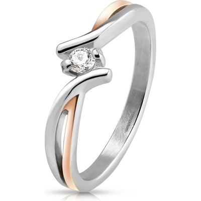 Mabell Dámský prsten z chirurgické oceli JOSIE CZ221R M4223 5C45