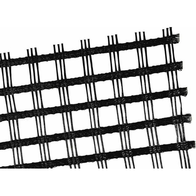 Ohybná tkaná geomreža – Geogrid PES 120/30 - pevnosť 120/30 kN/m - 5×50 m [250 m²]