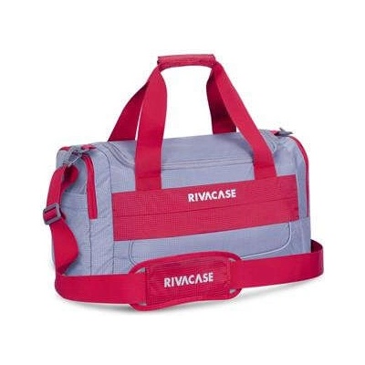 RIVACASE Спортна/Пътна чанта, 30L, Rivacase "5235 Mercantour", сиво-червена (GSCSTRME5235GR)