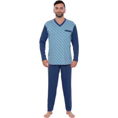Wadima 367 Ernest pánské pyžamo dlouhé modré