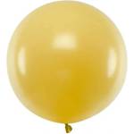 Party Deco Голям Латексов Балон, 60 см, Металик Злато (olbom-019)