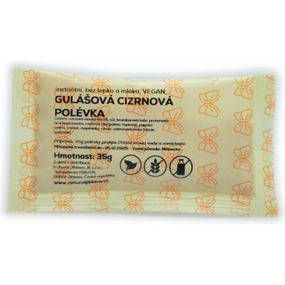 Natural Instantná polievka gulášová cícerová bez lepku a mlieka 35 g