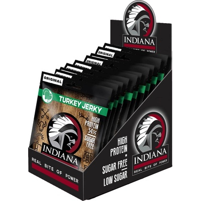 Indiana Jerky Krůtí sušené maso 10 ks 250 g