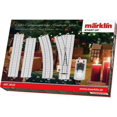 Märklin C-kolej H0 20124 rovná kolej zahnutá kolej výhybka zarážedlo