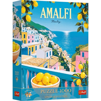 TREFL Premium Plus Vintage Poster Amalfi Taliansko 1000 dielov