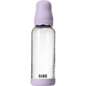 Bibs Стъклена бебешка бутилка Bibs - С каучуков биберон, 240 ml, Boheme Violet Sky (50202291) - ozone