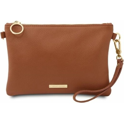 Tuscany Leather kabelka z mäkkej kože TL Bag Koňaková