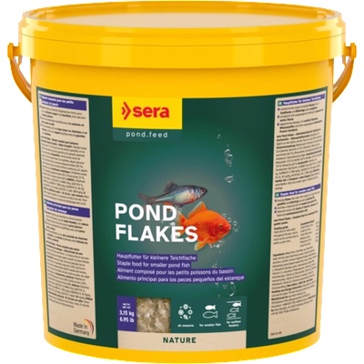 Sera Pond Bio flakes Храна на люспи за малки езерни риби 10L, 1.6kg