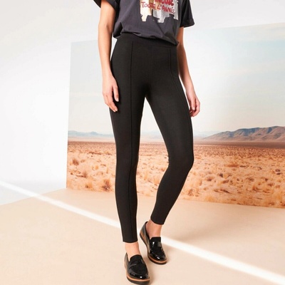 Legíny s prešitými skladmi čierna Blancheporte