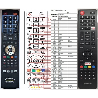 Dálkový ovladač General STRONG 43UA6203, 55UA6203, SRT40FB5203, SRT43UB6203, SRT49UA6203, SRT55UA6203, SRT55UB6203