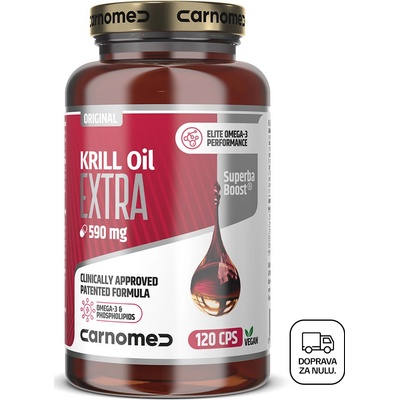 CarnoMed KRILL Oil EXTRA Superba Boost 590 mg 120 kapsúl