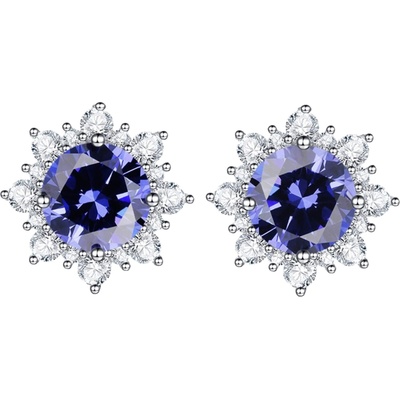 Silenti Jewelry Сребърни обеци "Танзанит