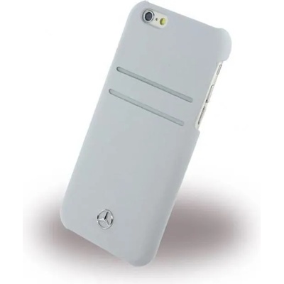 Mercedes-Benz Луксозен Кожен Калъф за iPhone 6/6s, Mercedes-Benz Leather Case, Бежов (MEHCP6PLGR)