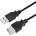 LogiLink USB 2.0 кабел USB-A/M-USB-A/F, черен, 3 м