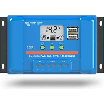 Victron Energy solárny regulátor PWM BlueSolar LCDandUSB 10 A SCC010010050