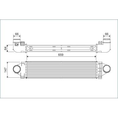 chladič turba VALEO 822926