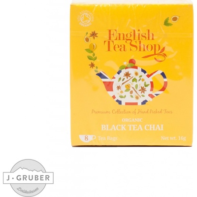 English Tea Shop Černý čaj Chai 8 ks