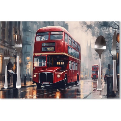 Sablio Prestieranie Londýn Double-decker 2 40x30cm