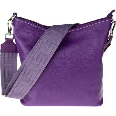 NovaKabelka.sk Amalia Viola I kožená talianska crossbody kabelka fialová