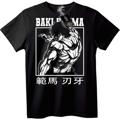 NOONEBRAND Тениска Baki Hanma аниме - XS, Black