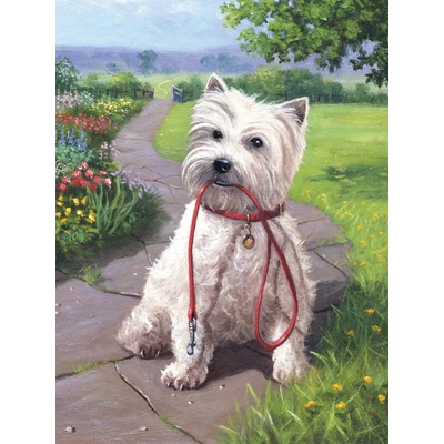 Royal Langnickel Malování podle čísel 22 x 30 cm Pejsek bílý