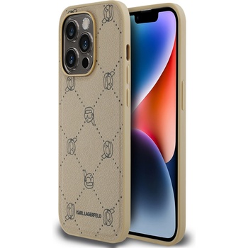 KARL LAGERFELD PU Karl Heads Pattern Magsafe Back Cover за iPhone 14 Pro Max Beige Karl Lagerfeld Karl Lagerfeld | Bezhov | ЖЕНИ | UNI