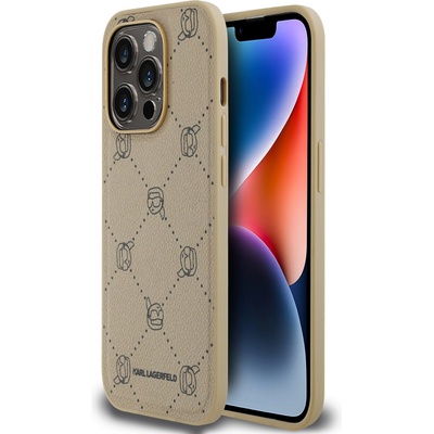 KARL LAGERFELD PU Karl Heads Pattern Magsafe Back Cover за iPhone 14 Pro Max Beige Karl Lagerfeld Karl Lagerfeld | Bezhov | ЖЕНИ | UNI