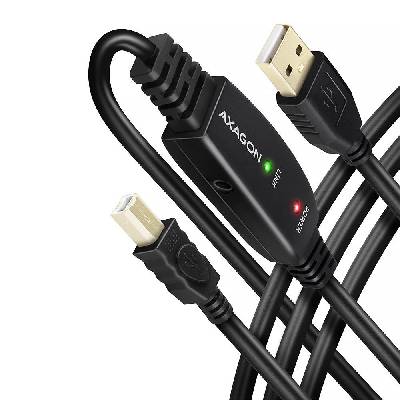 Datový kabel AXAGON ADR-215B USB 2.0 active connecting / repeater cable USB-A -> USB-B, 15m (ADR-215B)